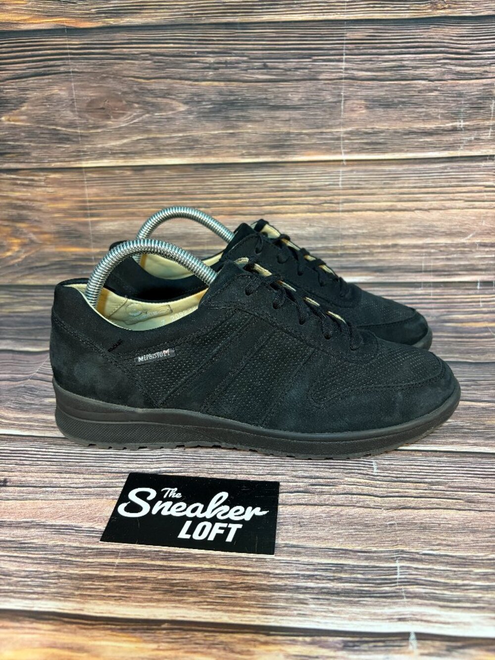 Mephisto Women's Rebecca Perf Black‎ Bucksoft Nubuck Leather Shoes Size 9